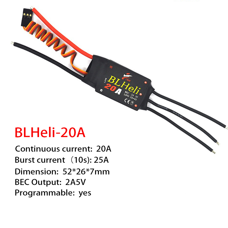 1-3 個ブラシレス ESC BLHeli 20A 30A  - Fpv Drone Motor のレビューと価格