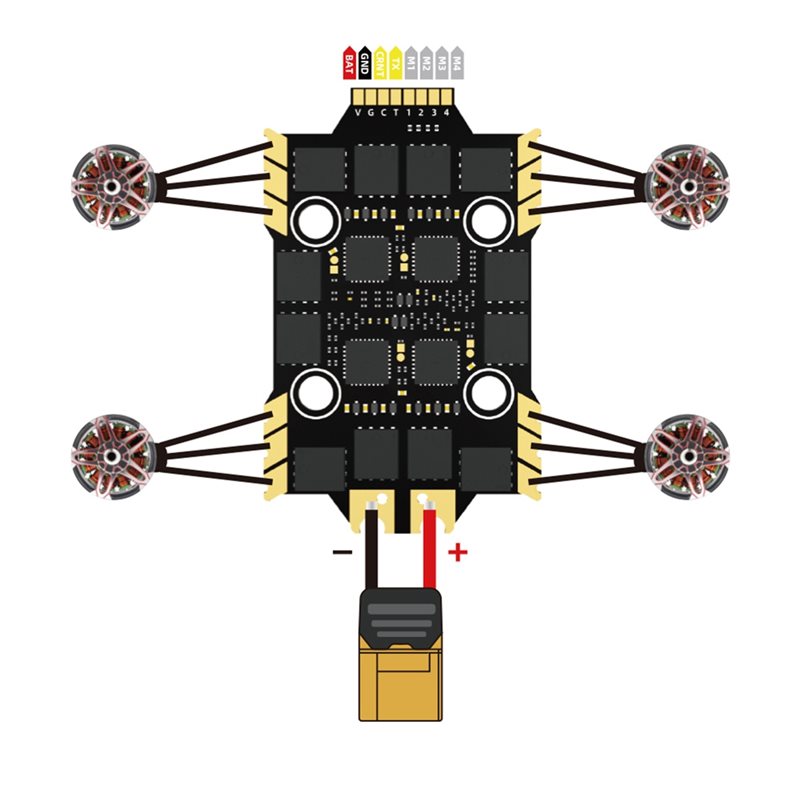 【プロモーション】RC FPVドローン用 60A 4-in- - Fpv Drone Esc のレビューと価格