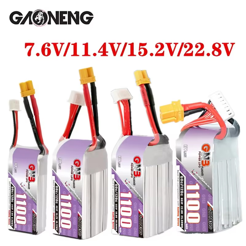 GNB 1100mAh 2S 3S 4S 6S 60C/12 - Fpv Drone Esc のレビューと価格