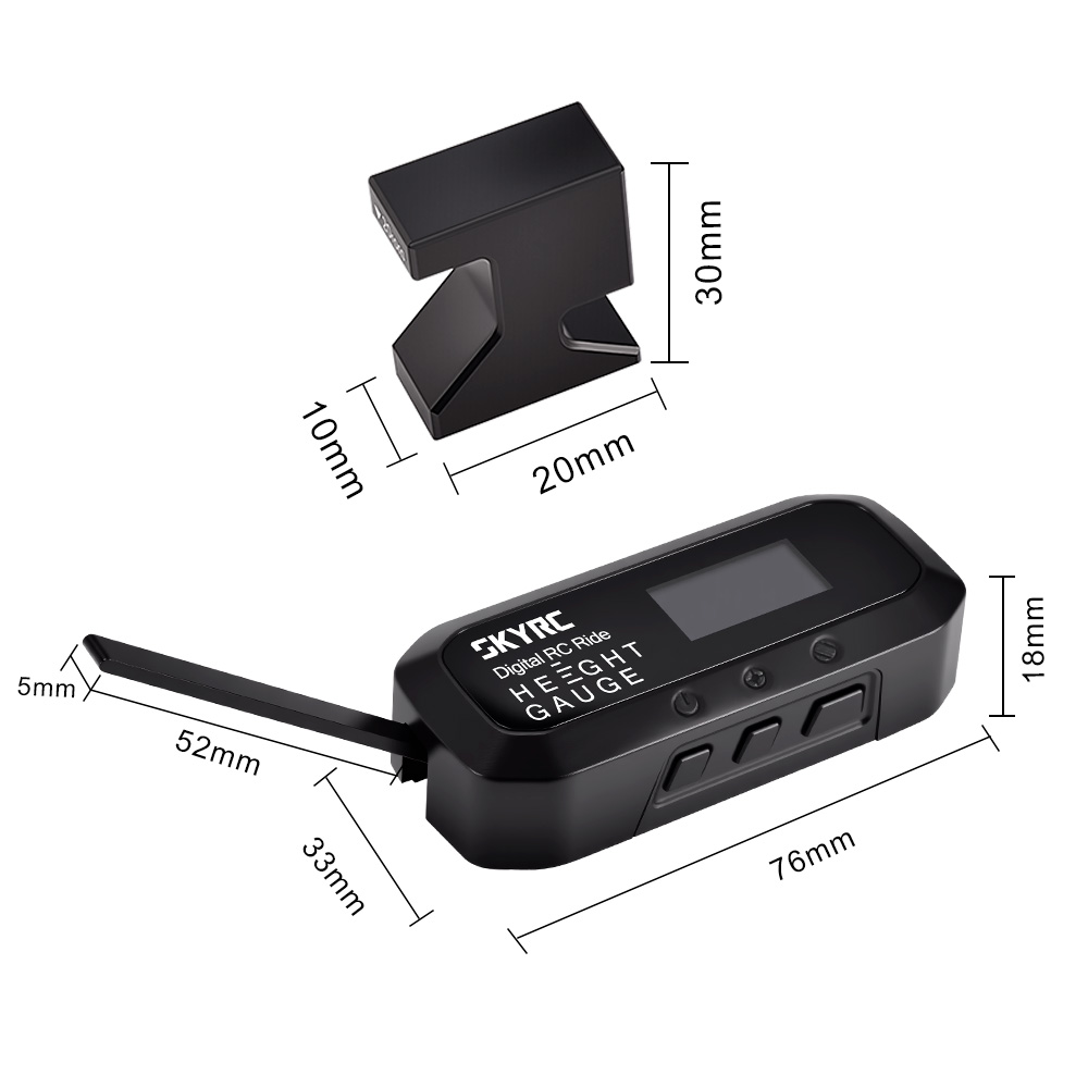 SkyRC RC ライドハイトゲージ デジタル 0.1mm  - Fpv Drone Tool Kit のレビューと価格